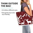 thumbnail image 2 of Kdxio Christmas Buffalo Plaid Casual Tote Bags Women Big Capacity Shoulder Bag for Women Travel Shoulder Bags Handbags, 2 of 8