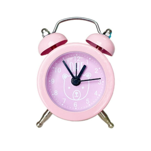 CCOCC Alarm Clock,Stylish Retro Mini Alarm Clocks for Bedrooms,Classic Loud Bell Table Clock with Silent Mechanism for Peaceful Wake-Up