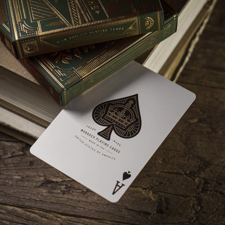 theory11 Monarchs Playing Cards (Green) - Walmart.com