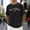 Black, variant on Men's Summer T Shirt Crew Neck Short Sleeve Oversized T Shirt With City Print Basic Shirts Men Loose Casual Shirts Sports Shirts Shirts for Man Men Shirts Compression Mens Compression Cold Gear Tall