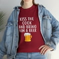thumbnail image 2 of Kiss The Cook Bring Him A Beer Funny Beer Tshirt, 2 of 2