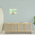 thumbnail image 2 of Distant Dock Peaceful Coast Shore Coastal Photograph White Framed Art Print Wall Art, 2 of 7