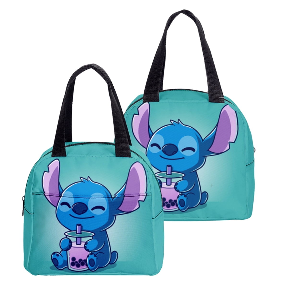 Disney Lilo & Stitch Dual Compartment Drop Bottom Lunch Bag 