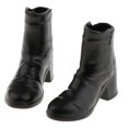 thumbnail image 3 of 2 Pares De Botas De Tobillo Negro 1/6 Esca Mujer Zapatos '' De Juguetes Calientes Sunnimix Botas de figuras de acción, 3 of 8