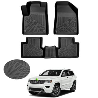 SMARTLINER Custom Fit Floor Mats – 1st Row Liner For Jeep Grand Cherokee & Dodge Durango 2016-2025