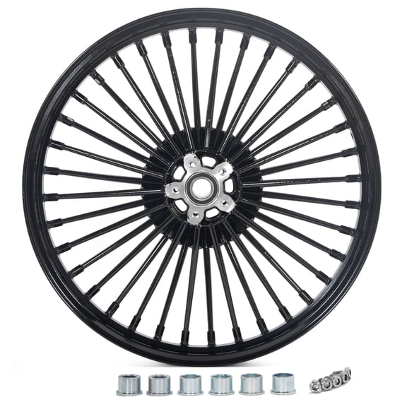 21x2.15 Fat Spoke Front Wheel for Harley Softail FLSTC FLSTF FXSTD Night Train