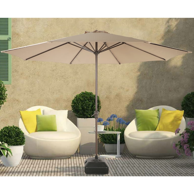 cobana patio umbrella COBANA 111.50 Inches Round Market Patio Umbrella, Fade-Resistant