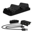 thumbnail image 4 of Base de carga dual para controlador inalámbrico con mango XBOXONE, cargador de soporte Base de estación de carga de base dual con dos baterías recargables + cable USB Adepaton 2033396-1, 4 of 9