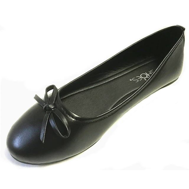 Chaussures 18 Ballerines pour Femmes Chaussures de Ballet 8500 Noir 10