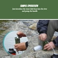 thumbnail image 6 of Individual Water Purifier Portable Ceramic Membrane Water Purifier Field Emergency Water Purification Camouflage Equipment 0.01 Micron UF Water Filter 2000L Purification Capacity for Outdoor, 6 of 12