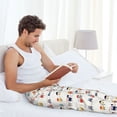 thumbnail image 6 of Picia Colorful Trains Mens Soft Woven Cotton Elastic Waistband Sleep Pajama Pant Lounge Sleep Pant With Pockets And Drawstring-Large, 6 of 9