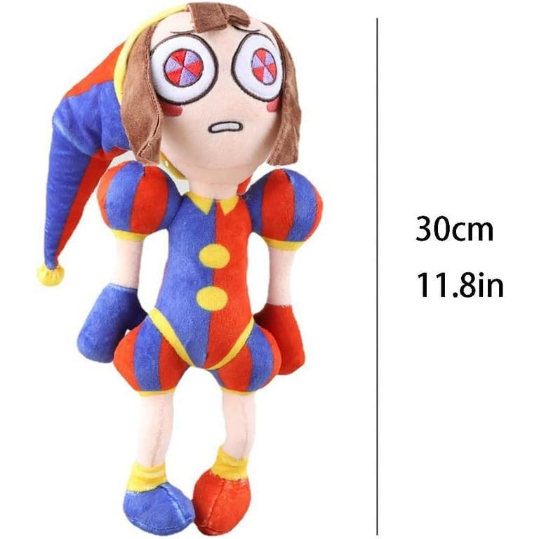 MKWIFKU 2 PCS The Amazing Digital Circus Plush,11.8 inch Pomni Plushies Toy  for TV Fans Gift, Cute Stuffed Figure Doll for Kids and Adults,Birthday