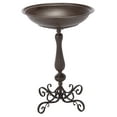 thumbnail image 4 of SAFAVIEH Orian Solid Rustic Outdoor Patio Bird Bath, Rustic Brown, 4 of 8