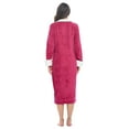 thumbnail image 4 of Casual Nights Women's Full Front Zip Up Plush Fleece Robe Housecoat, 4 of 5