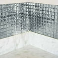 Efavormart 10 Pack Silver Self-adhesive Mirror Backsplash Peel & Stick ...
