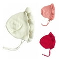 thumbnail image 4 of Baby Little Kids Toddlers Breathable Lacy Bonnet Eyelet Wool Adjustable Sun Protection Hat, 4 of 4