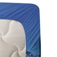 thumbnail image 3 of Ambesonne East Fitted & Top Sheet Set with Sham, Hong Kong Harbour Boat, Blue Aqua Red, 3 of 4
