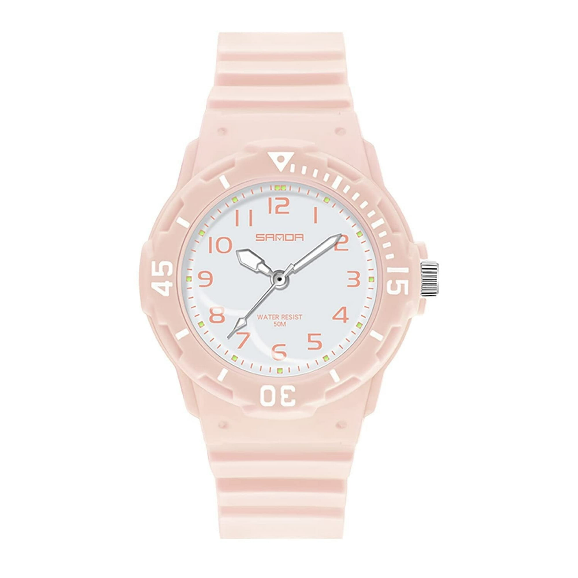 Findtime Women's Wrist Watches Nurse Watches with Second Hand for Women Waterproof Easy Read Dial Minimalist Basic Watch Luminous Nursing Watch for Women Gold Black Green White Pink