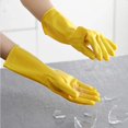 thumbnail image 5 of Guantes de látex para lavar platos para mujer, impermeables, para el hogar, para lavar la cocina, lavar la ropa, limpiar verduras, para el hogar, 5 of 5