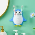 thumbnail image 3 of CEHVOM Penguin Storage Rack Makeup Storage Box Dormitory Bathroom Toothbrush Bedside Arrangement Wall Mounted Storage Rack, 3 of 6