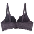 thumbnail image 4 of Zpanxa Bras for Women Solid Underwire Seamless Bra with Thin Adjustable Straps V-Neck and Back Closure for Everyday Wear, 4 of 9