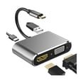 thumbnail image 1 of Hub adaptador USB-C 4 en 1: Vga + HDMI + USB 3.0 + USB-C PD 4, 1 of 4