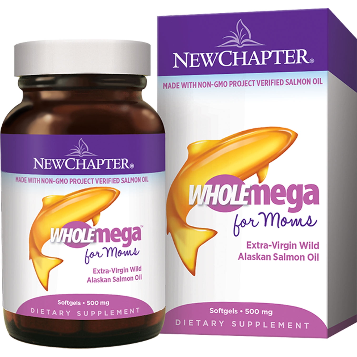 New Chapter - Wholemega Prenatal Fish Oil 500 mg. - 90 Softgels