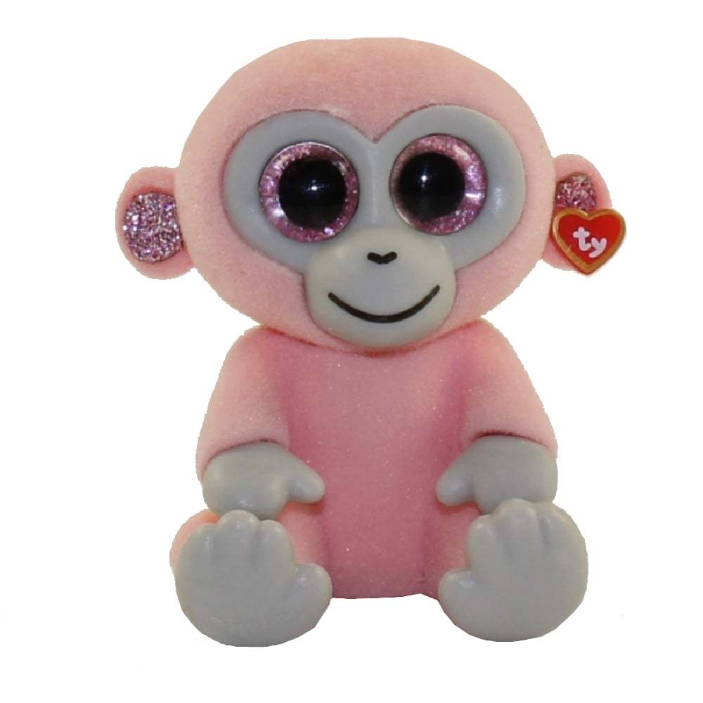 Details about   TY Beanie Boos Ruby Pink Monkey No Swing Tag 