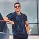 thumbnail image 4 of Balery Shining Christmas Tree Camisa Polo de Hombre con Estampado, de Manga Corta y Tejido Medio, Camisa Tipo Golf Polo-Small, 4 of 6