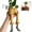 B, variant on Leggy Planter – Funny Sitting Human-Shaped Resin Planter with Legs, Creative Plant Pot for Succulents & Herbs (Blue denim skirt)