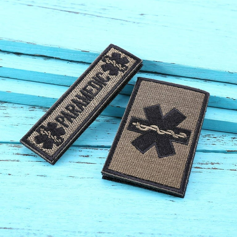 8*5CM OUCH POUCH / Letter Patches Hook And Loop Embroidery Applique Badge  Stickers,Tactical Patch For First Aid Kit Bag,Backpack