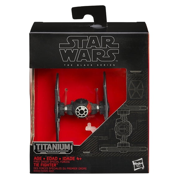 Star Wars The Force Awakens Black Series Titanium First Order Special Forces TIE Fighter