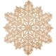 thumbnail image 5 of Juego Posavasos 4 Cubiertos Aislados Tapete Copo Nieve Mesa para Festivales (dorado), 5 of 9