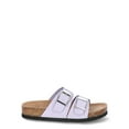 thumbnail image 2 of Time and Tru Women's Footbed Slide Sandals, Wide Width Available, 2 of 5