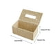 thumbnail image 3 of Cubierta de caja de pañuelos de ratán | Soporte para servilletas facial tejido a mano | Decoración rústica rectangular con cuerda de papel | Café beige | Compatible con pañuelos estándar, 3 of 6