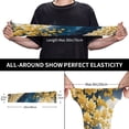 thumbnail image 3 of Xecao's Moonlit Golden Tree Peacock print Arm Sleeves offer cooling UV protection and sports compression for both men and women., 3 of 7