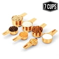 thumbnail image 4 of 2lbDepot Copper Plated Measuring Cups, Premium 18/8 Stainless Steel Metal, Stackable, 4 of 8