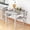 Gray, variant on LinkRomat 3 Piece Bar Table Set, Counter Height Square Kitchen Table with Storage Shelf and 2 Stools, Compact Dining Set for Small Apartments, Gray