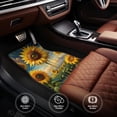 thumbnail image 6 of Naloa Artistic Oil Painting Sunflower Car Foot Mat Set of 4 Pieces - Universal Floor Liner Neoprene Full Set Floor Mats for Cars Trucks SUV, 6 of 7