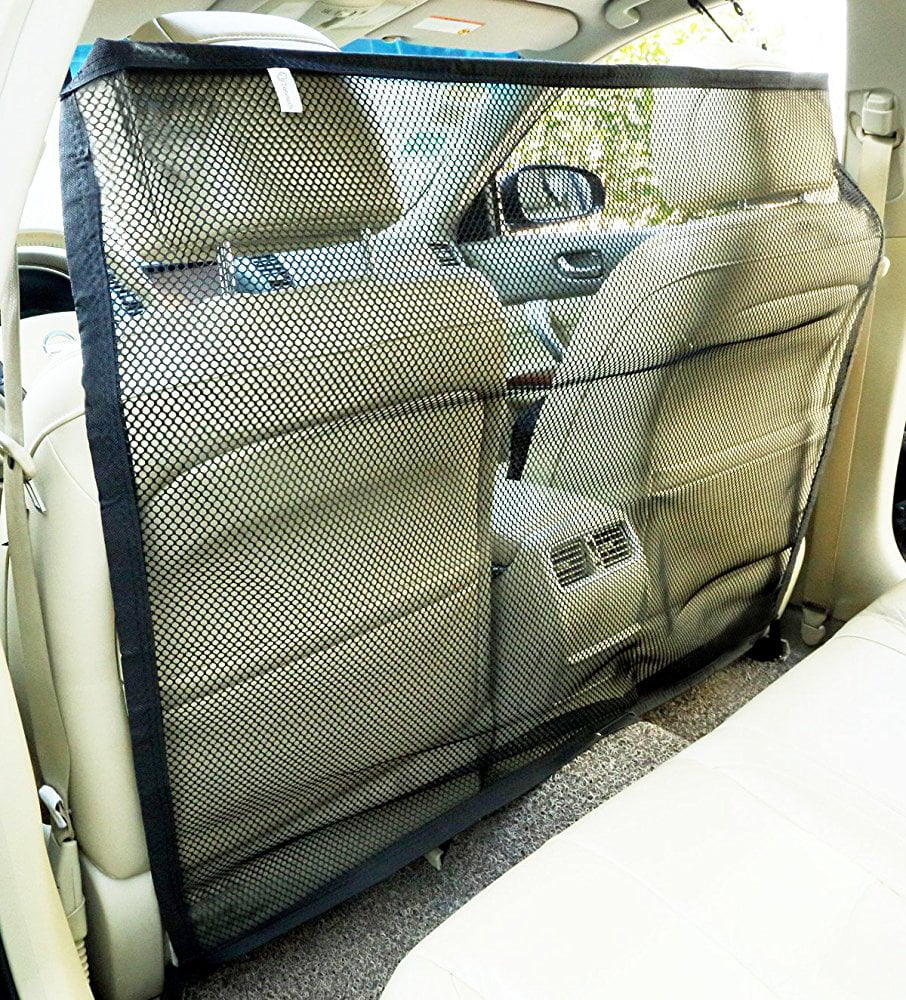 Pet Barrier Net Dogs Backseat Barrier Mesh Obstacle Dog Car Fence Mesh One Size Fit Most & Easy to Install for Car,SUV