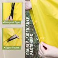 thumbnail image 2 of Poncho Chubasquero con Capucha con Cremallera para Adulto Amarillo, 2 of 5