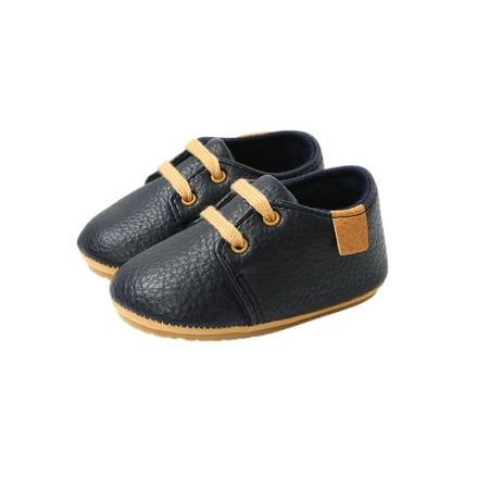 

Infant Baby Boys Girls First Walker Shoes PU Leather Soft Non-slip Moccasins Shoes Casual Footwear