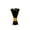 A, variant on Middle Eastern Arabian Ramadan incense burner gold three-column conical incense burner home desktop decoration living room office essential