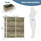 Barara King Kids Room Tall Fabric Dresser Storage Tower with Wooden Top for Closet Entryway Nursery and Playroom Organization, Brown