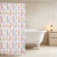 thumbnail image 3 of Erosebridal Bunny Shower Curtain 72Wx78L for Girls, Easter Eggs Waterproof Bath Curtain, 3 of 5