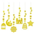 thumbnail image 1 of AMLESO 6Pcs Ramadan Eid Decoration Streamer Backdrop Ornament for Party Baby Shower Gold, 1 of 1
