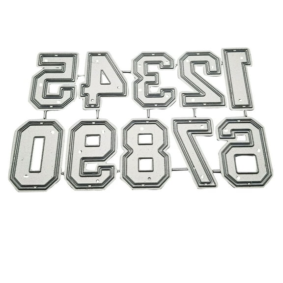 Number Metal Cutting Dies Stencil DIY Scrapbook Album Paper Card Template Mold
