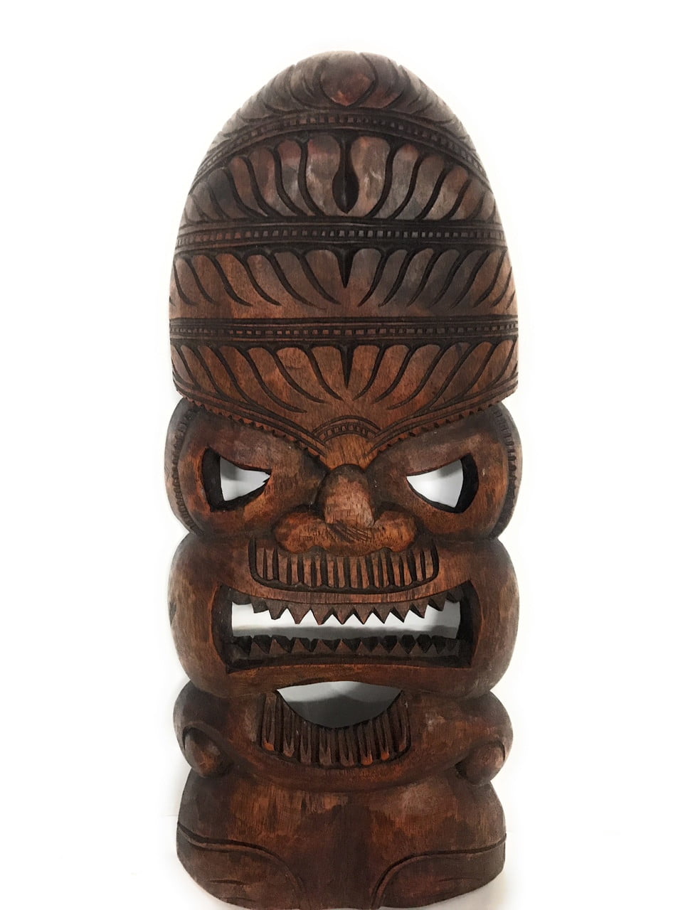 God of Surf Tiki Mask 36" Stained Monkeypod Hand Carved#rti201590s 
