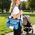 thumbnail image 5 of Beforeyayn Stroller Organizer Bag with Universal Hook, Large Capacity Baby Carriage Storage Bag, Multi-Pocket Diaper Changing Station Tote for Mommy, Nursing Baby Care Accessories, 5 of 6
