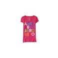 thumbnail image 1 of Camiseta Aeropostale con adornos de diamantes de imitación para mujer rosa extragrande, 1 of 1